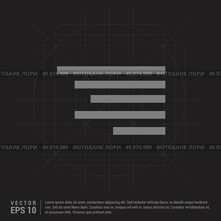 Document align icon - Black Creative Background - Free vector icon. Стоковая иллюстрация, агентство Ingram Publishing / Фотобанк Лори