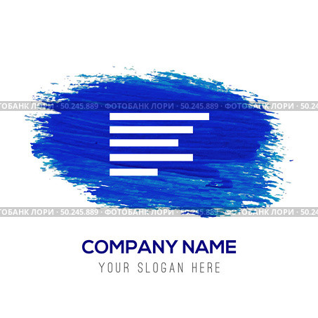 Document align icon - Blue watercolor background. Стоковая иллюстрация, агентство Ingram Publishing / Фотобанк Лори