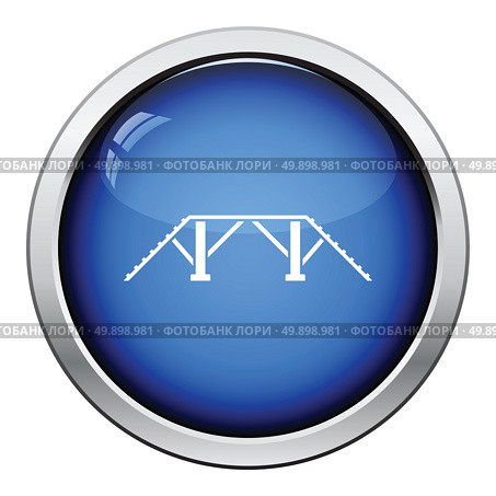 Dog training bench icon. Glossy button design. Vector illustration. Стоковая иллюстрация, агентство Ingram Publishing / Фотобанк Лори