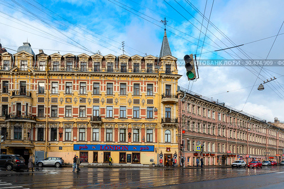 Доходный дом А. А. Кушелева. Санкт-Петербург (2016 год). Редакционное фото, фотограф Александр Щепин / Фотобанк Лори