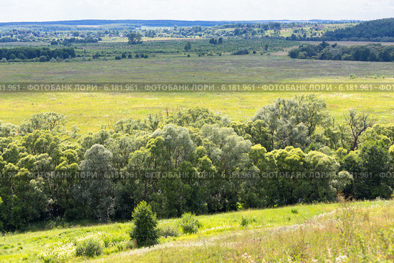 Долина реки Серена близ Шамордино (2014 год). Стоковое фото, фотограф Сергей Лаврентьев / Фотобанк Лори