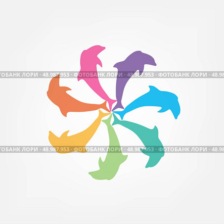 dolphin icon. Стоковая иллюстрация, агентство Ingram Publishing / Фотобанк Лори