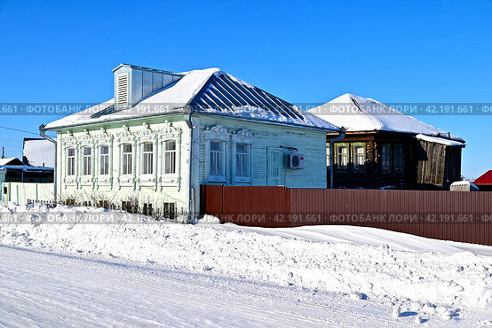 Дом-музей Григория Распутина. Село Покровское. Тюменская область (2024 год). Редакционное фото, фотограф Александр Тараканов / Фотобанк Лори