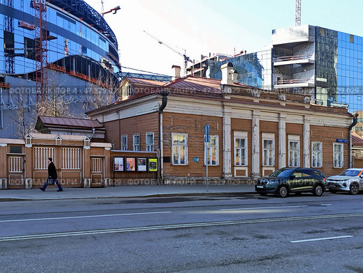 Дом-музей М. С. Щепкина по адресу Москва, улица Щепкина, 47, стр. 2. Россия. Редакционное фото, фотограф stargal / Фотобанк Лори