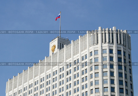 Дом Правительства России (Белый дом). Фрагмент здания (2010 год). Стоковое фото, фотограф Щеголева Ольга / Фотобанк Лори