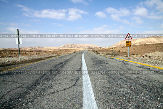 Дорога через пустыню (2011 год). Стоковое фото, фотограф Irina Opachevsky / Фотобанк Лори