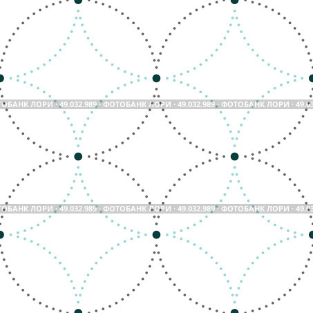 Dotted seamless pattern with circles and nodes. Repeating modern stylish geometric background. Simple abstract monochrome vector texture.. Dotted seamless pattern with circles and nodes. Repeating modern stylish geometric background. Simple abstract monochrome vector texture. Стоковая иллюстрация, агентство Ingram Publishing / Фотобанк Лори