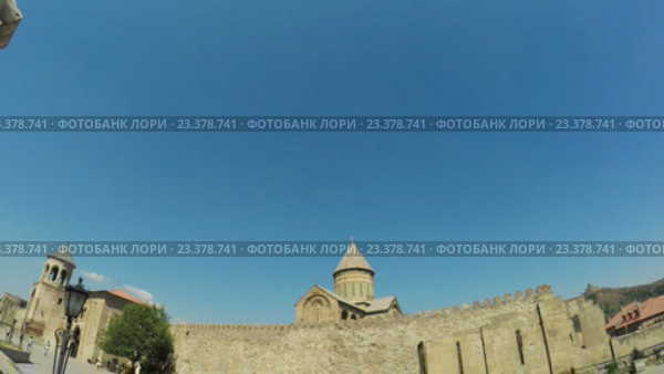 Древняя столица грузинского царства Мцхета, Грузия. Стоковое видео, видеограф Потийко Сергей / Фотобанк Лори