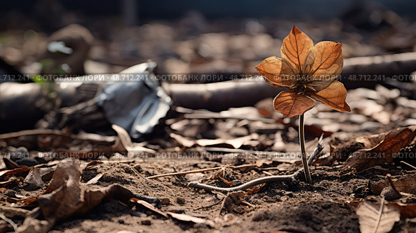 dry wilted plant ai generated. Стоковое AI-изображение, AI-художник Vectorwin / Фотобанк Лори