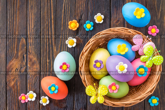 Easter eggs. Стоковое фото, агентство Ingram Publishing / Фотобанк Лори