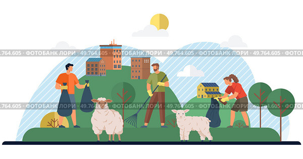 Eco activism vector illustration. The eco activism metaphor is shield guarding delicate threads our ecological tapestry Pollutions defeat is triumph eco activism, victory for planet and future. Eco activism. The eco activism concept is key unlocking doors to world free from chains pollution. Стоковая иллюстрация, агентство Ingram Publishing / Фотобанк Лори