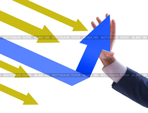 Economic recovery concept with the line charts. Стоковое фото, фотограф Elnur / Фотобанк Лори