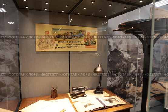 Экспозиция "Паникёры" в музее обороны Москвы (2023 год). Редакционное фото, фотограф Дмитрий Неумоин / Фотобанк Лори
