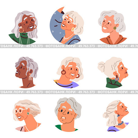 Elderly people vector illustration. Active engagement in physical and mental activities is beneficial for elderly Activity and involvement contribute to healthy aging for older individuals Aging. Elderly people. The concept elderly people encompasses diversity within aging population. Стоковая иллюстрация, агентство Ingram Publishing / Фотобанк Лори