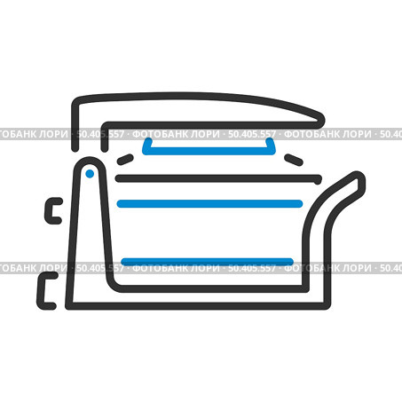 Electric Convection Oven Icon. Editable Bold Outline With Color Fill Design. Vector Illustration. Стоковая иллюстрация, агентство Ingram Publishing / Фотобанк Лори
