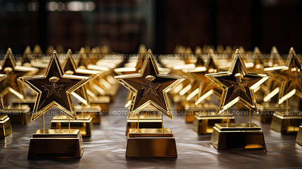 elegant star gold award. Стоковое AI-изображение, AI-художник Vectorwin / Фотобанк Лори
