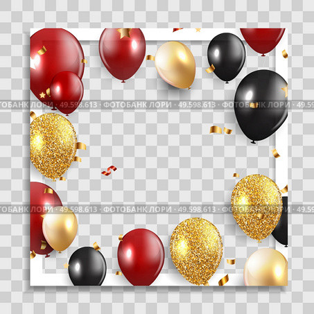 Empty Photo Frame with Party Holliday Balloons Template for Media Post in Social Network. Vector Illustration. Empty Photo Frame with Party Holliday Balloons Template for Media Post in Social Network. Vector Illustration EPS10. Стоковая иллюстрация, агентство Ingram Publishing / Фотобанк Лори