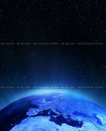 Europe city lights 3d rendering. Europe city lights. Elements of this image furnished by NASA 3d rendering. Europe city lights 3d rendering. Стоковое фото, агентство Ingram Publishing / Фотобанк Лори