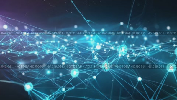 Expansion and growth of neural network from a central core to a large-scale and complex network with nodes and connections. AI, computer algorithms, artificial intelligence and visualization of a large language model. Internet network, digital code. Стоковое AI-видео, аниматор ALLA YURTAYEVA / Фотобанк Лори