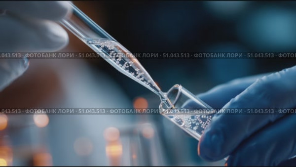Exploring laboratory techniques with pipettes and test tubes in a science lab setting. Стоковое AI-видео, аниматор Сергей Толмачёв / Фотобанк Лори