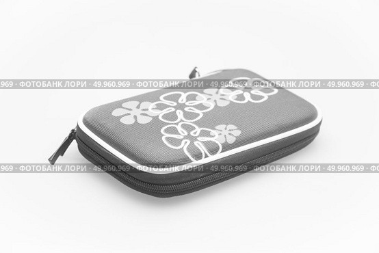 external HDD hard disk case, isolated on white background. Стоковое фото, агентство Ingram Publishing / Фотобанк Лори