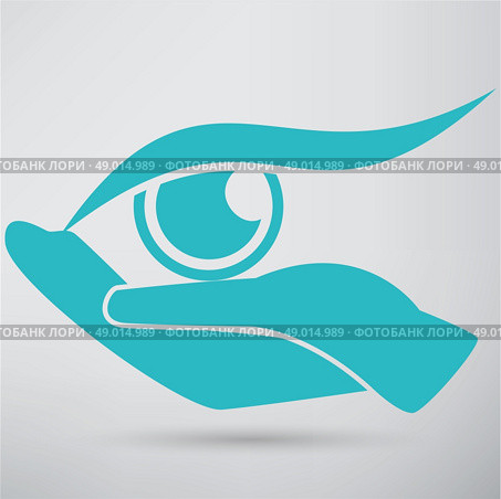 Eye Protection or Eye Doctor Concept Illustration. Стоковая иллюстрация, агентство Ingram Publishing / Фотобанк Лори