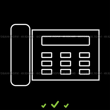 Fax it is white icon .. Fax it is white icon . Flat style. Стоковая иллюстрация, агентство Ingram Publishing / Фотобанк Лори