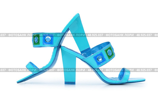 Female shoes on white background. Стоковое фото, агентство Ingram Publishing / Фотобанк Лори