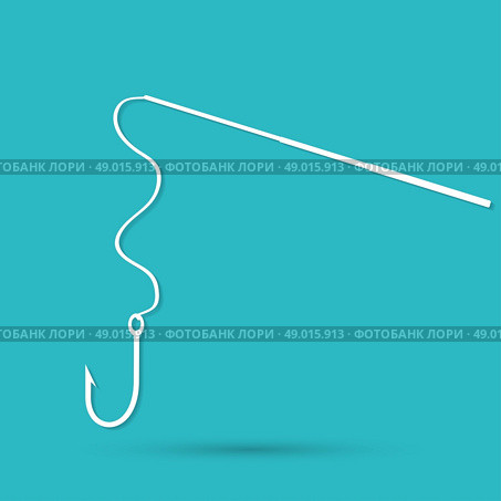 fishing hook icon. Стоковая иллюстрация, агентство Ingram Publishing / Фотобанк Лори