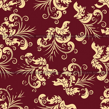 Floral seamless background for yours design use. For easy making seamless pattern just drag all group into swatches bar, and use it for filling any contours. Стоковая иллюстрация, агентство Ingram Publishing / Фотобанк Лори