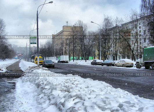 Флотская улица. Район Ховрино. Город Москва (2010 год). Редакционное фото, фотограф lana1501 / Фотобанк Лори