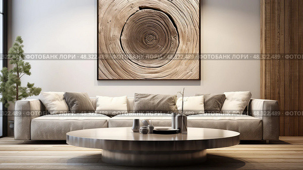 focal wood grain circle ai generated. Стоковое AI-изображение, AI-художник Vectorwin / Фотобанк Лори