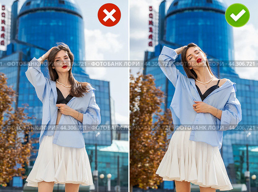 Фотопозирование. Common mistakes in female posing and how to avoid them. Photo poses. Стоковое фото, фотограф Андрей Аркуша / Фотобанк Лори