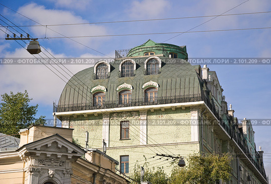 Фрагмент доходного дома В.Баскакова (2010 год). Стоковое фото, фотограф Алёшина Оксана / Фотобанк Лори