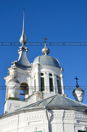 Фрагмент церкви Ваарлама Хутынского в Вологде, 1780 год (2014 год). Стоковое фото, фотограф Овчинникова Ирина / Фотобанк Лори