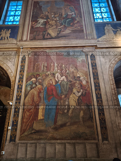 Фрески в Спасо-Преображенском соборе в Угличе. Редакционное фото, фотограф Мария Сергеева / Фотобанк Лори