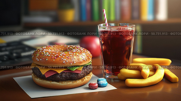 fruit office snacks. Стоковое фото, фотограф Vectorwin / Фотобанк Лори