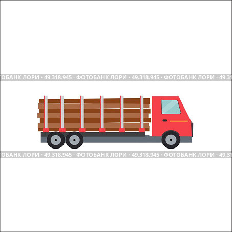 Ftat Truck Vector Illustration EPS10. Ftat Truck Vector Illustration. Стоковая иллюстрация, агентство Ingram Publishing / Фотобанк Лори