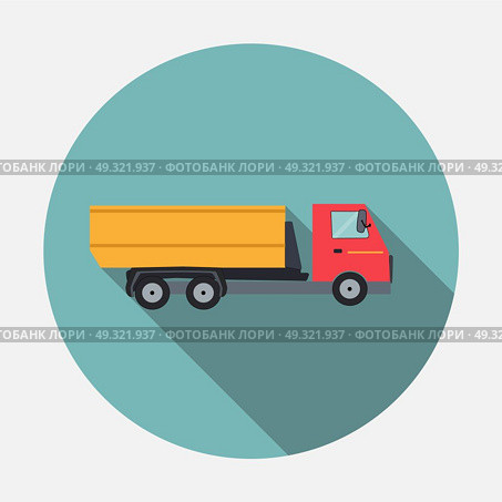 Ftat Truck Vector Illustration EPS10. Ftat Truck Vector Illustration. Стоковая иллюстрация, агентство Ingram Publishing / Фотобанк Лори