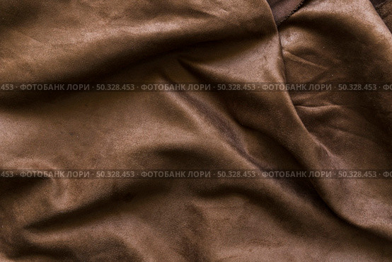 full frame shot brown drape background. High resolution photo. full frame shot brown drape background. High quality photo. Стоковое фото, агентство Ingram Publishing / Фотобанк Лори