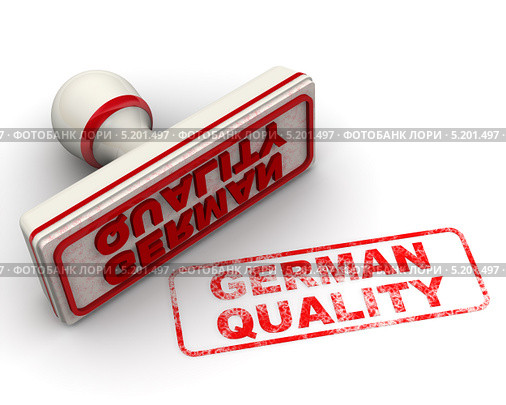 German quality. Печать и оттиск. Стоковая иллюстрация, иллюстратор WalDeMarus / Фотобанк Лори