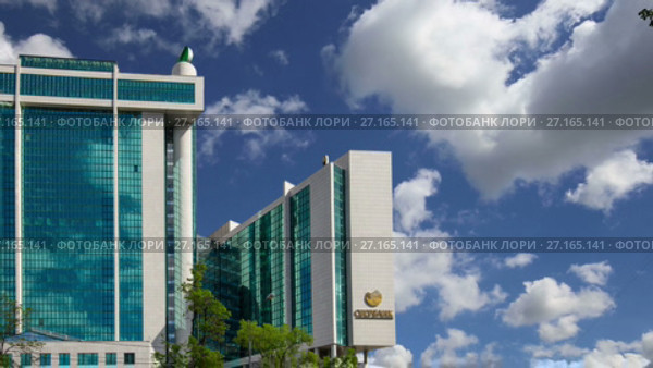 Главный офис Сбербанка в Москве, Россия. (2017 год). Редакционное видео, видеограф Владимир Журавлев / Фотобанк Лори