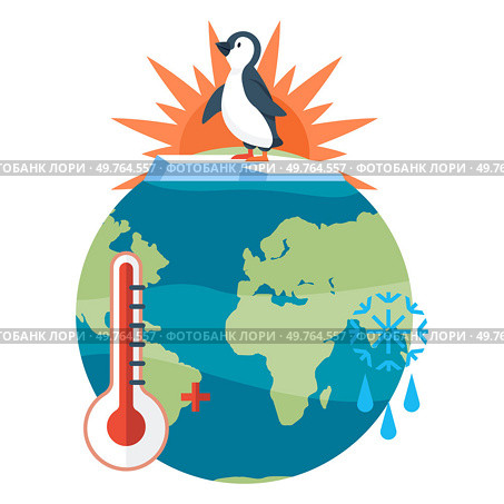 Global warming vector illustration. Ecosystem, delicate symphony, resonates with dissonance climate change and environmental harm Contamination, ink staining pages atmospheric purity, narrates tale. Global warming. Ecological threads unravel in tapestry global warming, consequence relentless co2 emissions. Стоковая иллюстрация, агентство Ingram Publishing / Фотобанк Лори