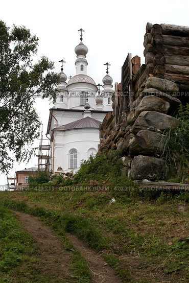 Голгофо-Распятский скит, о.Анзер (2008 год). Редакционное фото, фотограф Ирина Терентьева / Фотобанк Лори