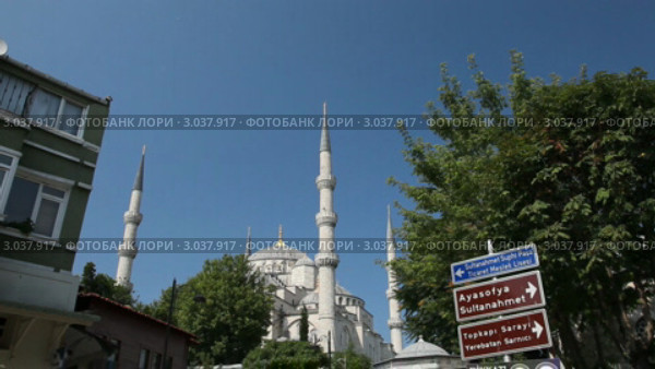 Голубая мечеть в Стамбуле. Стоковое видео, видеограф Кирилл Трифонов / Фотобанк Лори