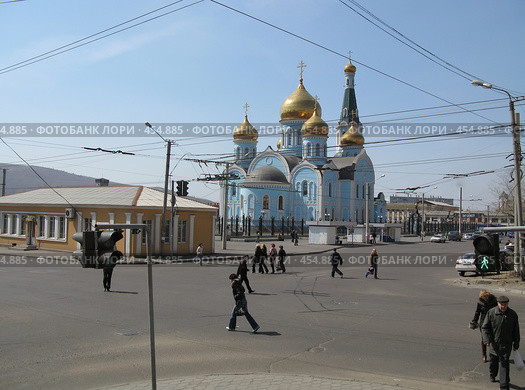 Город Чита  Казанский собор – кафедральный храм города (2008 год). Редакционное фото, фотограф Геннадий Соловьев / Фотобанк Лори