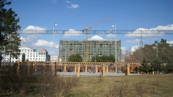 Город Хэйхэ (Китай). Парк Лунбин солнечным майским днем (2013 год). Стоковое видео, видеограф Konstantin Kartashov / Фотобанк Лори