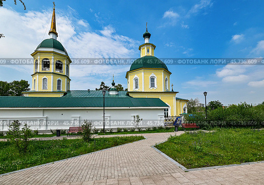 Город Иркутск. Храм Преображения Господня,  1795 года постройки (2024 год). Стоковое фото, фотограф Александр Тараканов / Фотобанк Лори