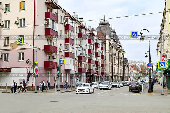 Город Казань. Улица Университетская (2024 год). Стоковое фото, фотограф Александр Тараканов / Фотобанк Лори