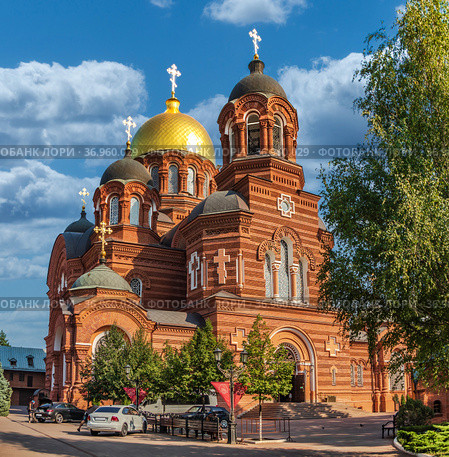 Город Краснодар. Свято-Екатерининский кафедральный собор (1914 г.) Кубанской митрополии (2021 год). Стоковое фото, фотограф Владимир Сергеев / Фотобанк Лори